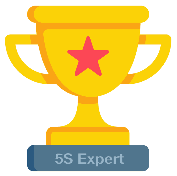 Trophy for the 5S Expert on your team.